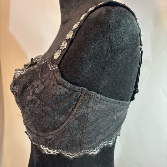 Victoria’s Secret Black Dream Angel Underwire Push-Up w/out Padding Size 36DD - Picture 4 of 9